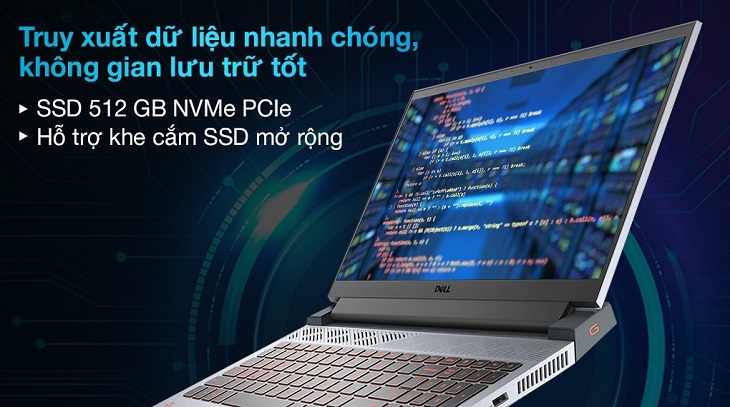 Laptop Dell Gaming G15 5515 R5 5600H/16GB/512GB/4GB RTX3050/120Hz/OfficeHS/Win11